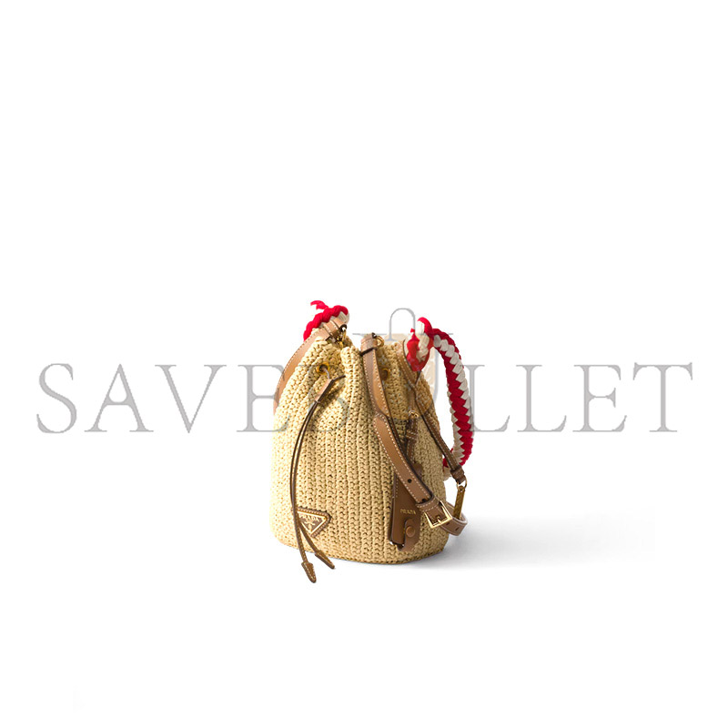 PRADA CROCHET MINI BUCKET BAG 1BE068 (19.5*15.5*10cm)